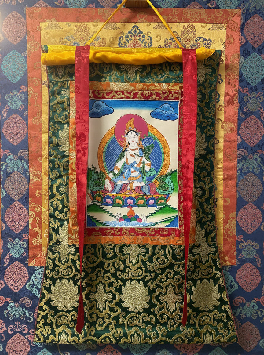 Thangka tara verde