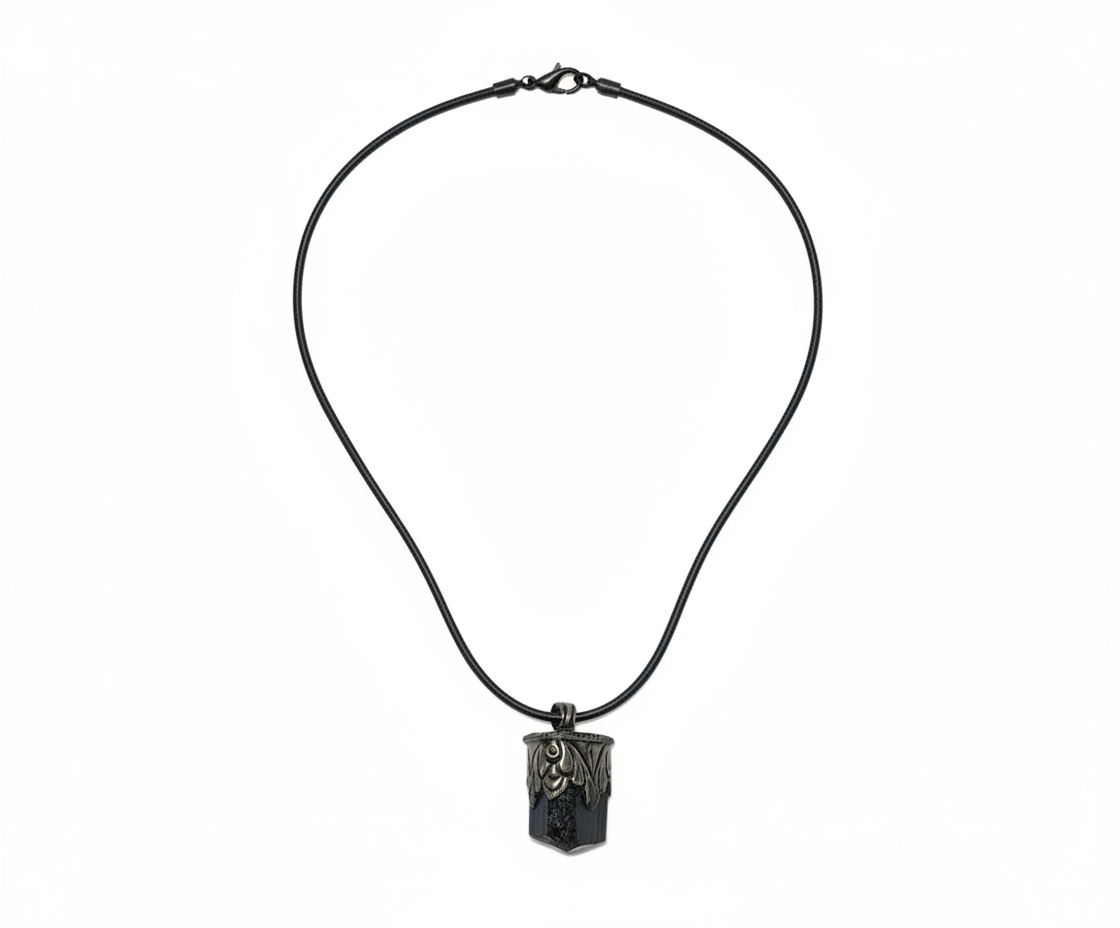 Colgante piedra Turmalina negra