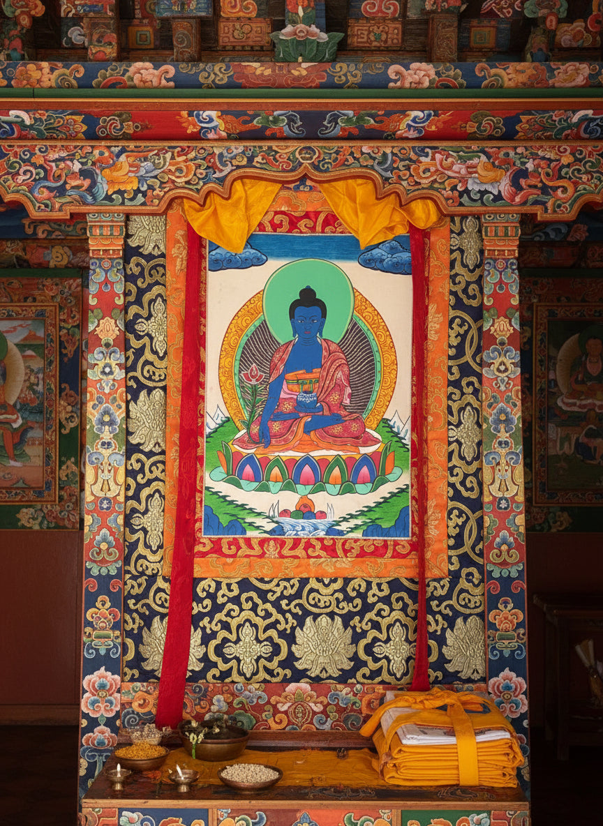 Thangka buda medicina